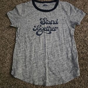 Old Navy Blue and Gray Stand Together Tee